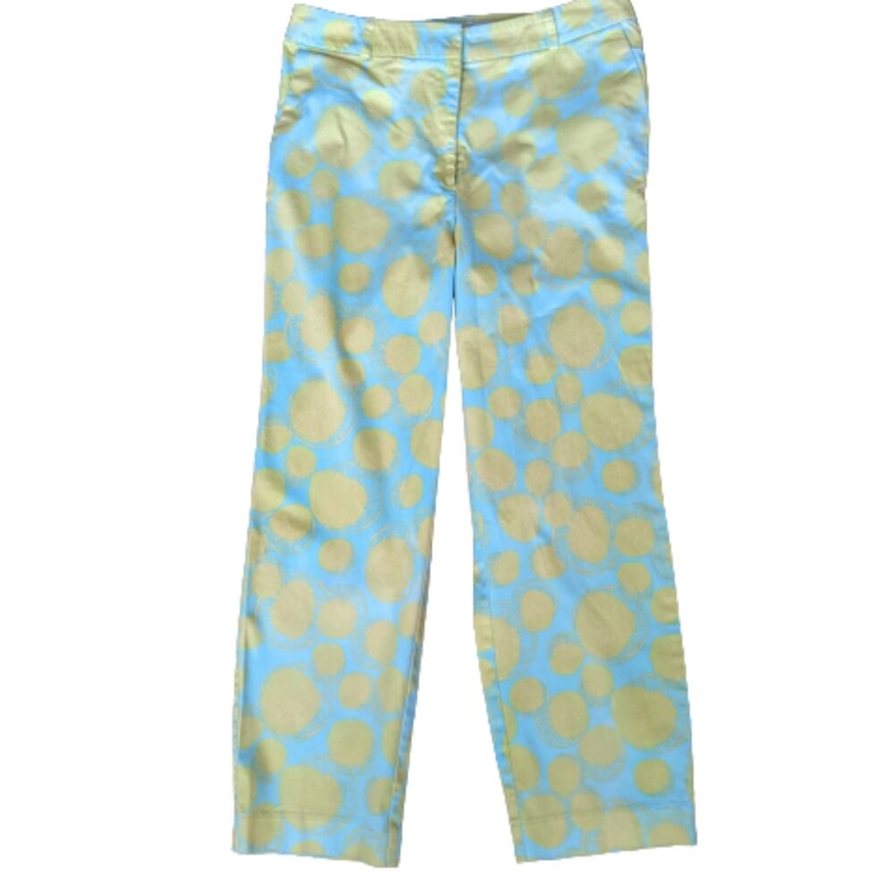 David Brooks Lemon Slices Ankle Pants 8